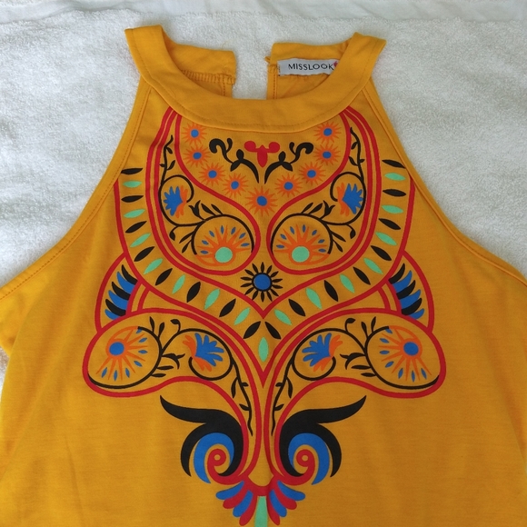 Misslook Orange dress size M - Picture 4 of 6